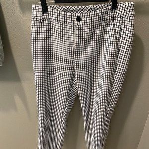 CAbi Windowpane Plaid Ankle Pant
